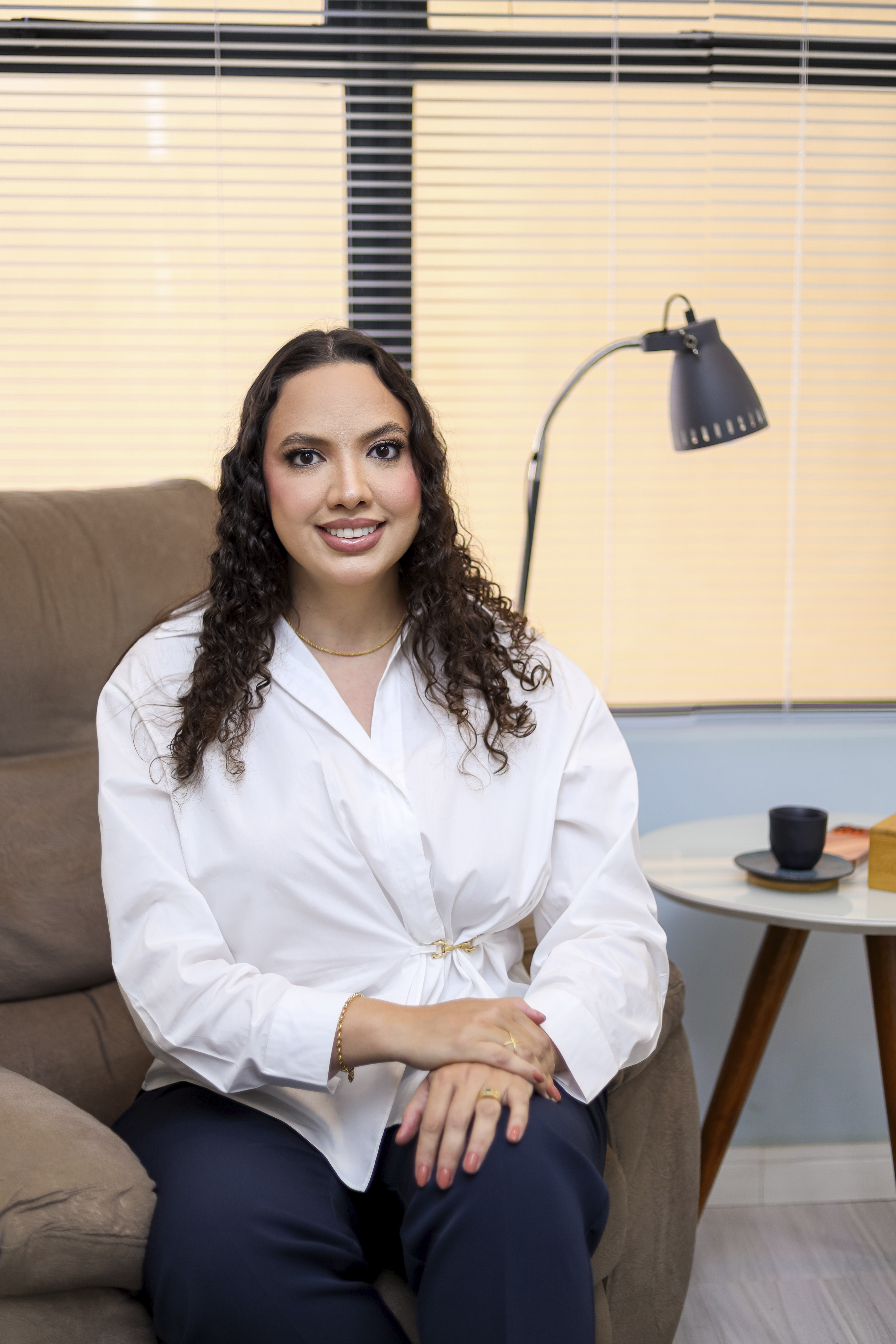 Kariny Nogueira em atendimento